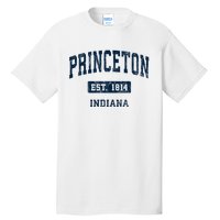 Princeton Indiana In Vintage Sports Established Tall T-Shirt