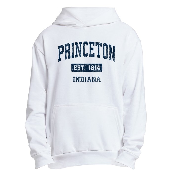 Princeton Indiana In Vintage Sports Established Urban Pullover Hoodie