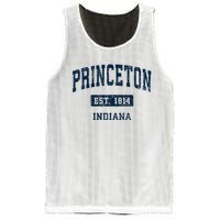 Princeton Indiana In Vintage Sports Established Mesh Reversible Basketball Jersey Tank