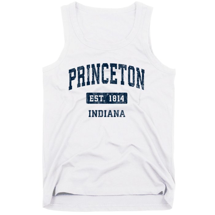 Princeton Indiana In Vintage Sports Established Tank Top