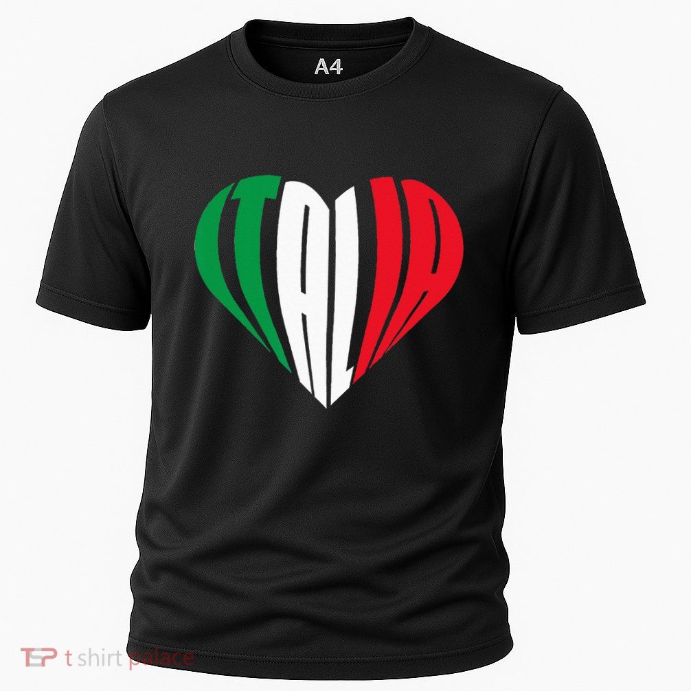 Proud Italian Italia Design Italian Heart I Love Italia Performance Shirt