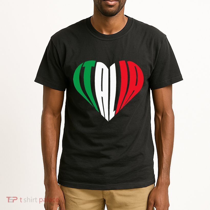 Proud Italian Italia Design Italian Heart I Love Italia Tall T-Shirt