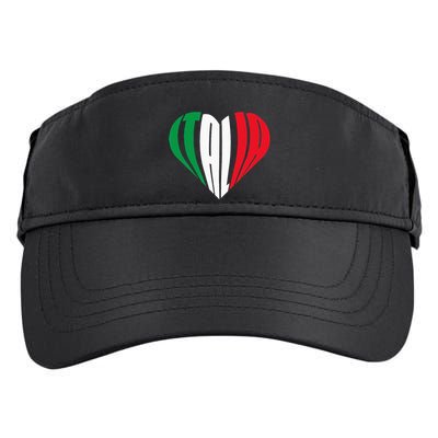 Proud Italian Italia Design Italian Heart I Love Italia Adult Drive Performance Visor
