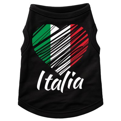 Proud Italian Italia Design Italian Heart Love Italy Gift Doggie Tank