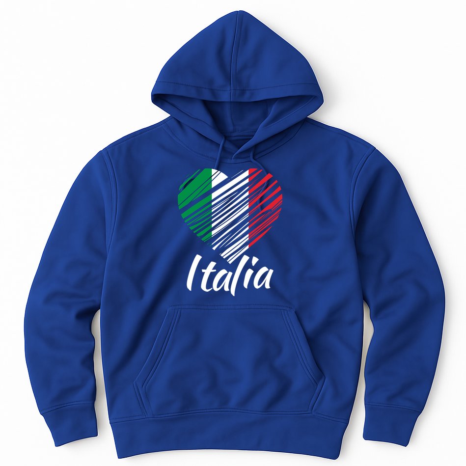 Proud Italian Italia Design Italian Heart Love Italy Gift Hoodie