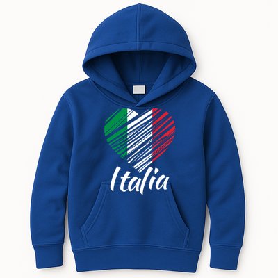 Proud Italian Italia Design Italian Heart Love Italy Gift Kids Hoodie