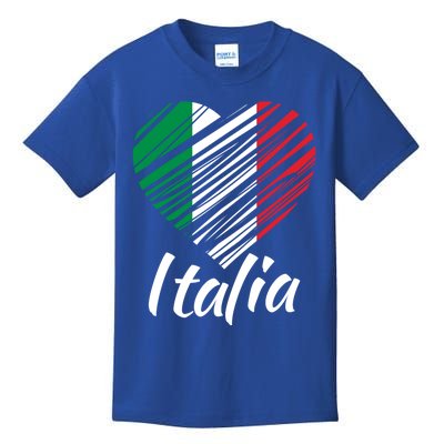 Proud Italian Italia Design Italian Heart Love Italy Gift Kids T-Shirt