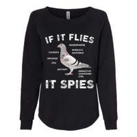 Pigeon If It Flies Spies Pigeon Anatomy Theory Bird Lover Womens California Wash Sweatshirt