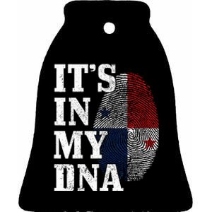 Panama ItS In My Dna Panamanian Flag Pride Roots Ceramic Bell Ornament