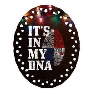 Panama ItS In My Dna Panamanian Flag Pride Roots Ceramic Oval Ornament