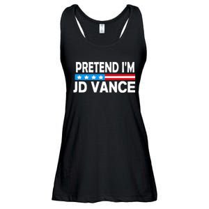 Pretend IM Jd Vance Funny Lazy Halloween Costume Ladies Essential Flowy Tank