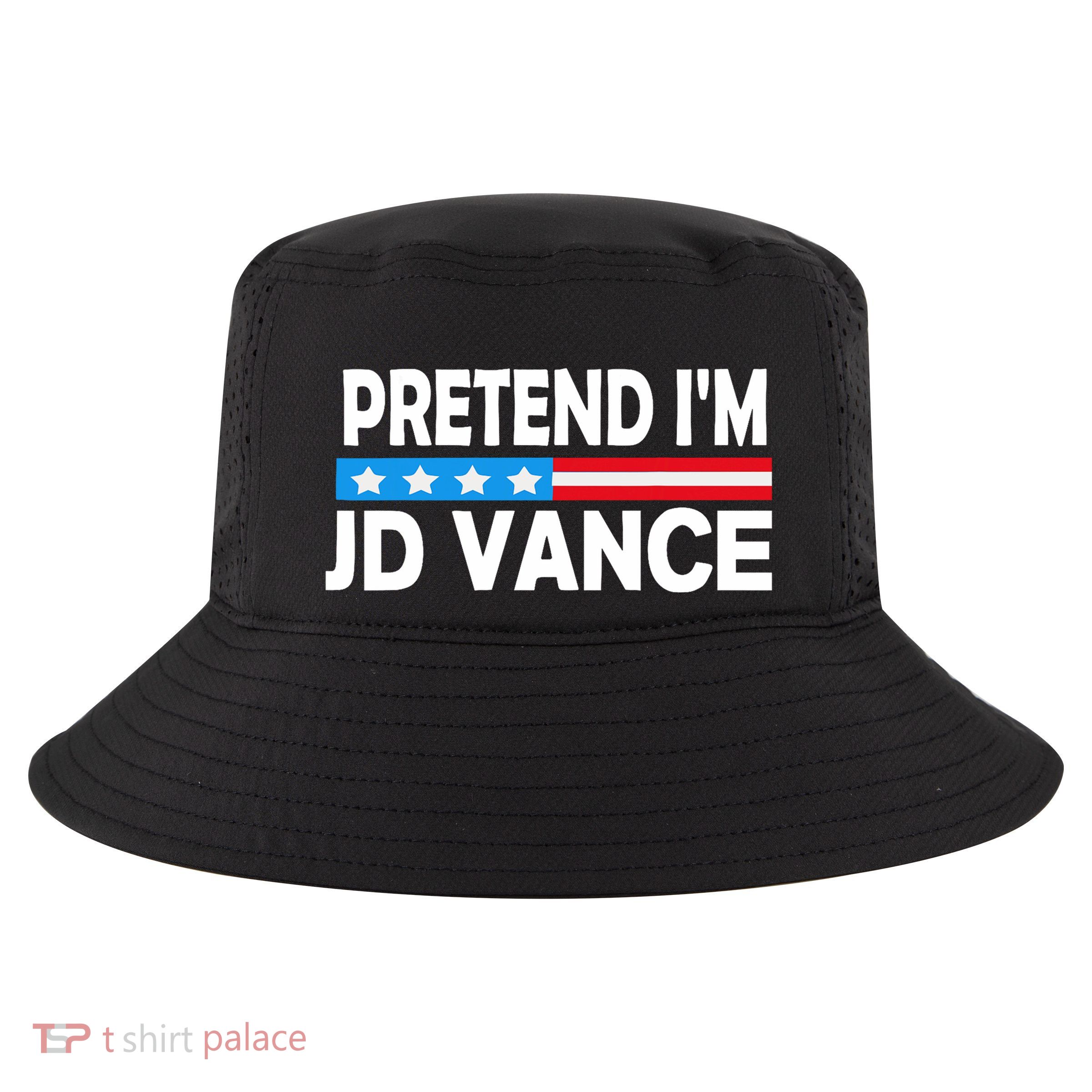 Pretend IM Jd Vance Funny Lazy Halloween Costume Cool Comfort Performance Bucket Hat