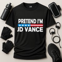 Pretend IM Jd Vance Funny Lazy Halloween Costume Performance Shirt