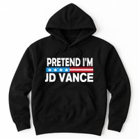 Pretend IM Jd Vance Funny Lazy Halloween Costume Hoodie