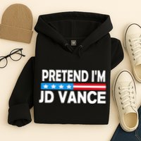 Pretend IM Jd Vance Funny Lazy Halloween Costume Hoodie