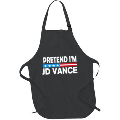 Pretend IM Jd Vance Funny Lazy Halloween Costume Apron
