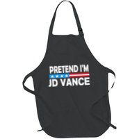 Pretend IM Jd Vance Funny Lazy Halloween Costume Apron