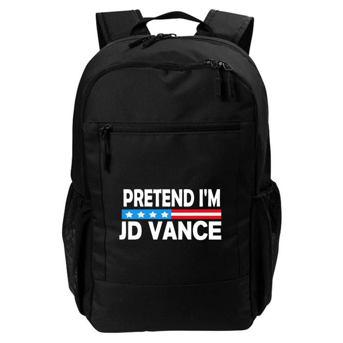 Pretend IM Jd Vance Funny Lazy Halloween Costume Backpack