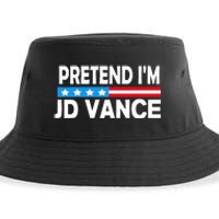 Pretend IM Jd Vance Funny Lazy Halloween Costume Sustainable Bucket Hat