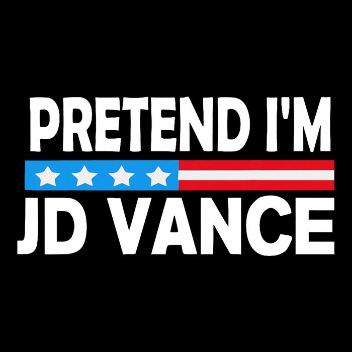Pretend IM Jd Vance Funny Lazy Halloween Costume Sustainable Bucket Hat