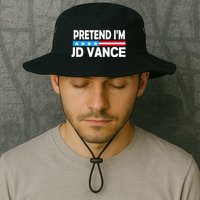 Pretend IM Jd Vance Funny Lazy Halloween Costume Bucket Hat