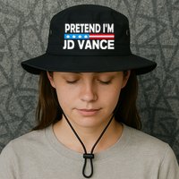 Pretend IM Jd Vance Funny Lazy Halloween Costume Bucket Hat