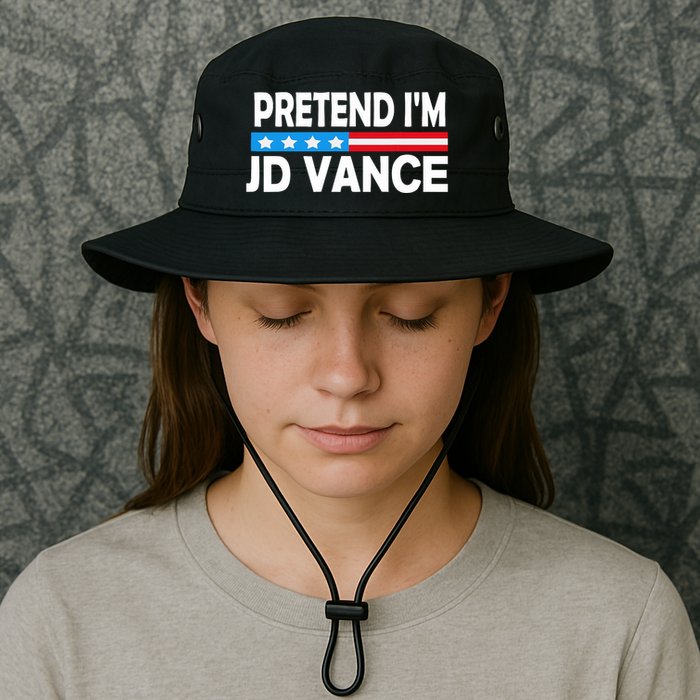 Pretend IM Jd Vance Funny Lazy Halloween Costume Bucket Hat