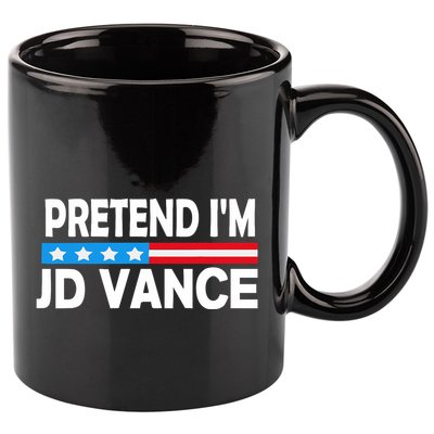 Pretend IM Jd Vance Funny Lazy Halloween Costume 11oz C Handle Ceramic Mug