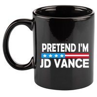 Pretend IM Jd Vance Funny Lazy Halloween Costume 11oz C Handle Ceramic Mug
