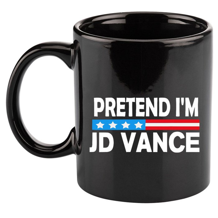 Pretend IM Jd Vance Funny Lazy Halloween Costume 11oz C Handle Ceramic Mug