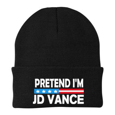 Pretend IM Jd Vance Funny Lazy Halloween Costume Beanie