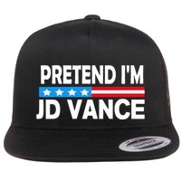 Pretend IM Jd Vance Funny Lazy Halloween Costume Flatbill Hat