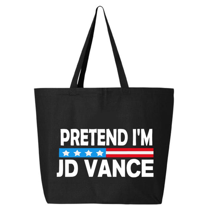 Pretend IM Jd Vance Funny Lazy Halloween Costume 25L Jumbo Tote