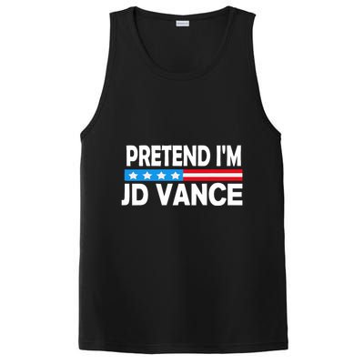 Pretend IM Jd Vance Funny Lazy Halloween Costume PosiCharge Competitor Tank