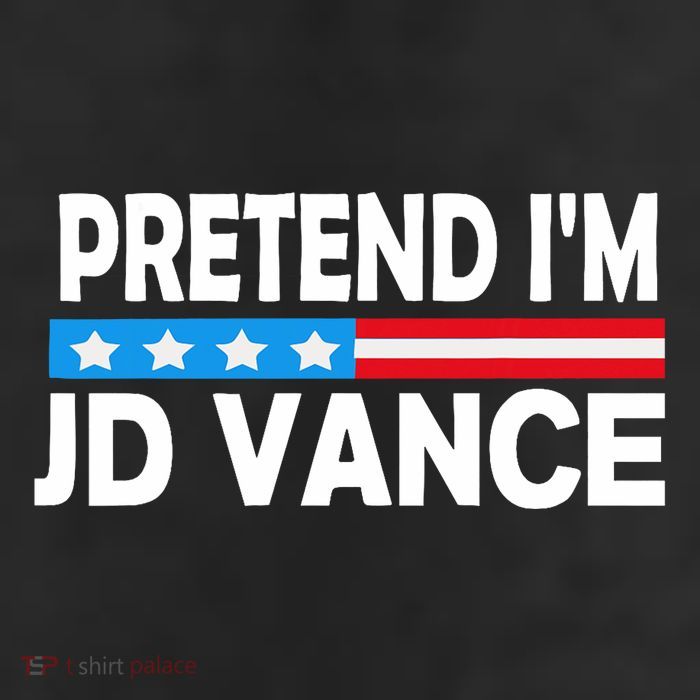 Pretend IM Jd Vance Funny Lazy Halloween Costume Trucker Hat