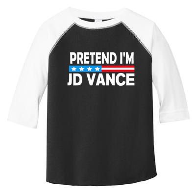 Pretend IM Jd Vance Funny Lazy Halloween Costume Toddler Fine Jersey T-Shirt