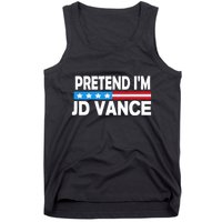Pretend IM Jd Vance Funny Lazy Halloween Costume Tank Top