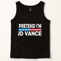 Pretend IM Jd Vance Funny Lazy Halloween Costume Tank Top