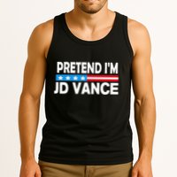 Pretend IM Jd Vance Funny Lazy Halloween Costume Tank Top