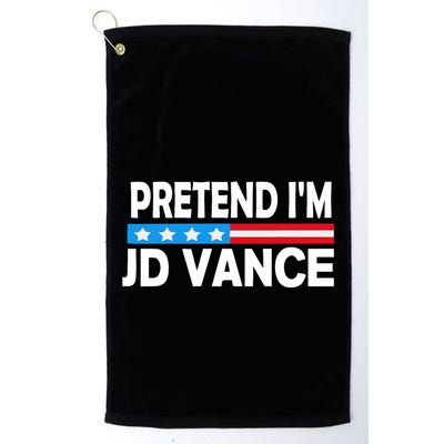 Pretend IM Jd Vance Funny Lazy Halloween Costume Golf Towel