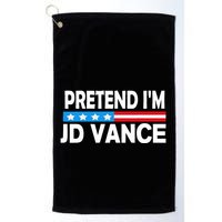 Pretend IM Jd Vance Funny Lazy Halloween Costume Golf Towel