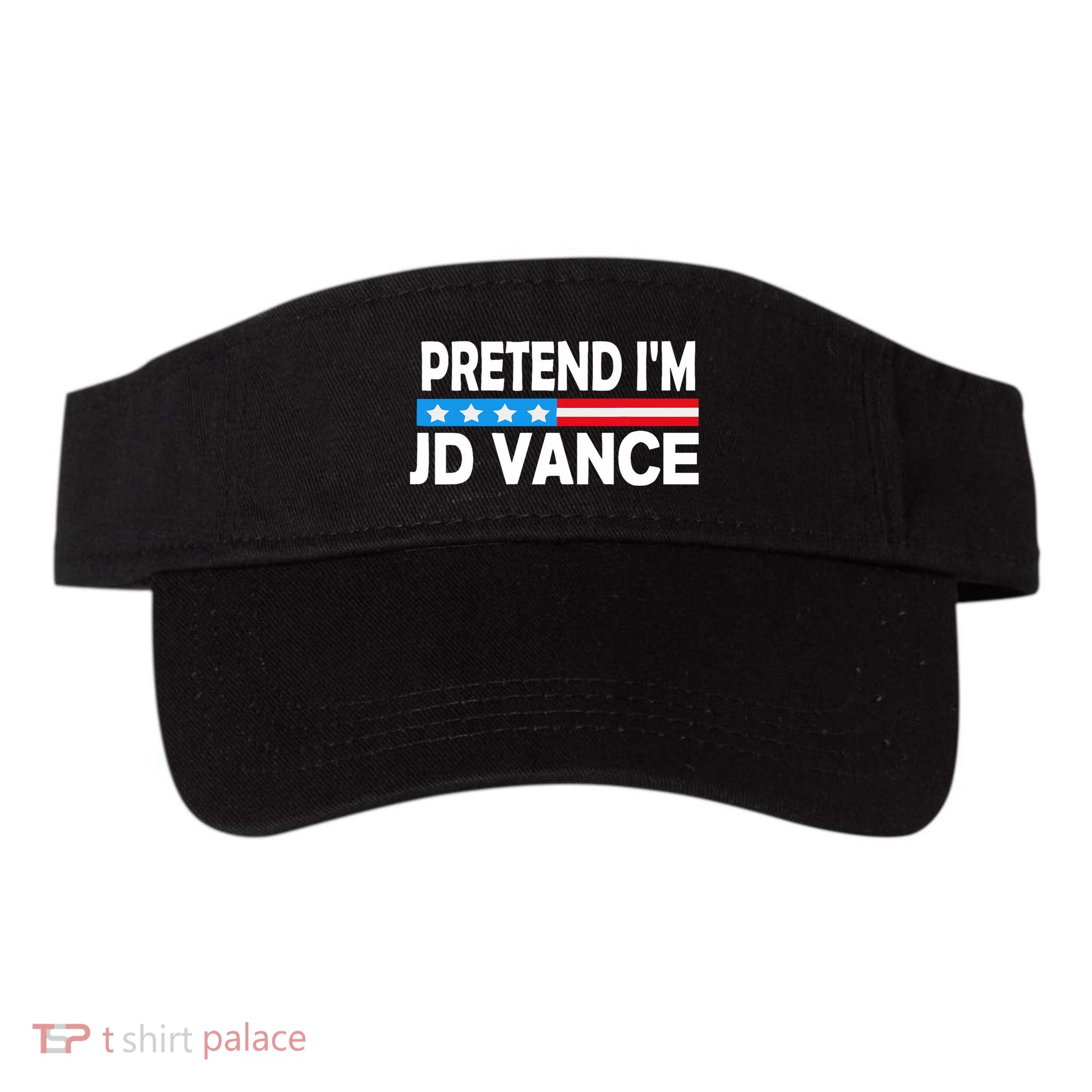 Pretend IM Jd Vance Funny Lazy Halloween Costume Visor