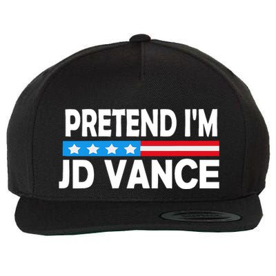 Pretend IM Jd Vance Funny Lazy Halloween Costume Wool Snapback Cap