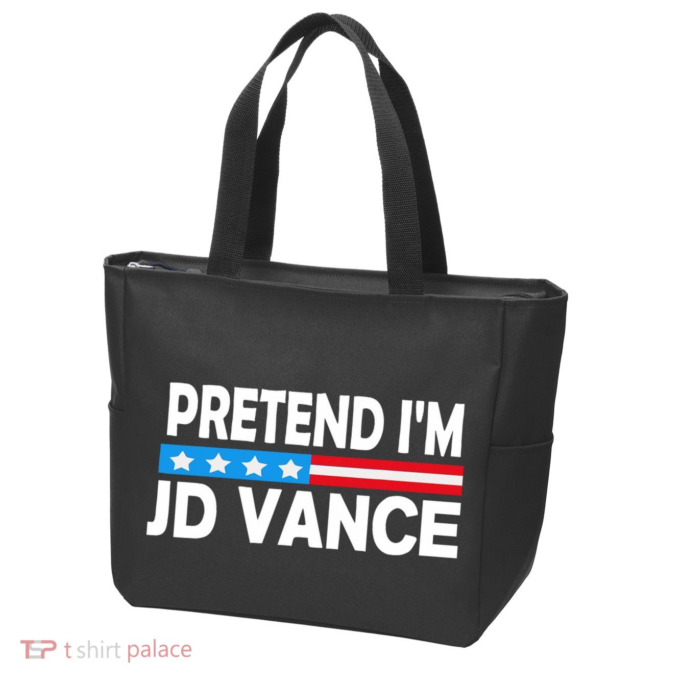 Pretend IM Jd Vance Funny Lazy Halloween Costume Zip Tote Bag