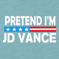 Pretend IM Jd Vance Funny Lazy Halloween Costume Sueded Cloud Jersey T-Shirt
