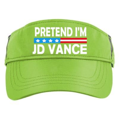 Pretend IM Jd Vance Funny Lazy Halloween Costume Adult Drive Performance Visor