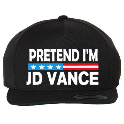Pretend IM Jd Vance Funny Lazy Halloween Costume Wool Snapback Cap
