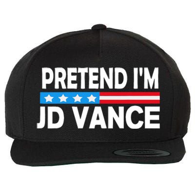 Pretend IM Jd Vance Funny Lazy Halloween Costume Wool Snapback Cap