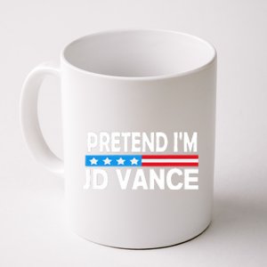 Pretend IM Jd Vance Funny Lazy Halloween Costume Coffee Mug