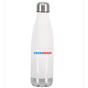 Pretend IM Jd Vance Funny Lazy Halloween Costume Stainless Steel Insulated Water Bottle